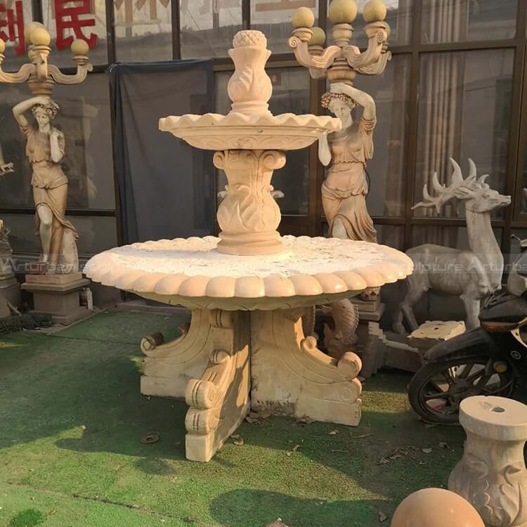 stone water fountain