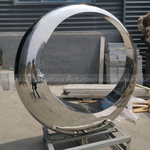 metal ring sculpture