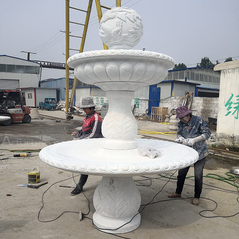 marble water garden fountain