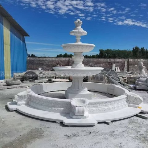 marble stone fountain