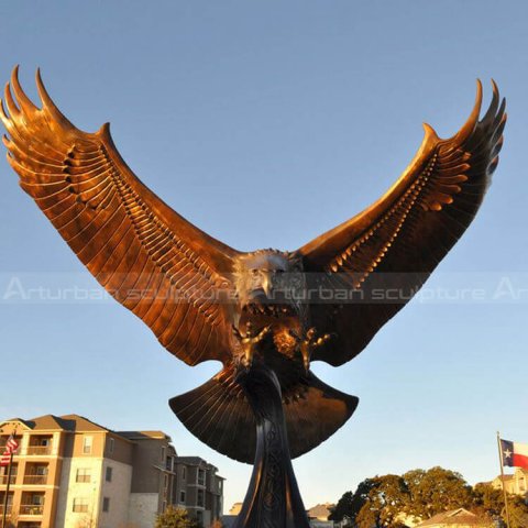 bronze eagle sculpture