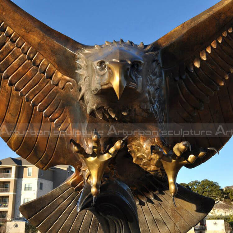 bronze eagle sculpture