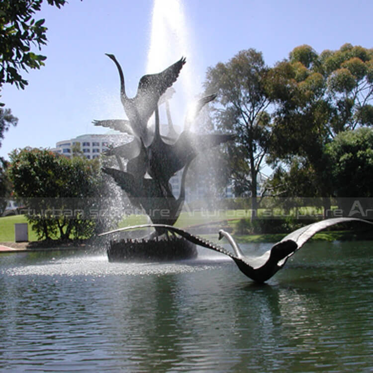 the swan fountain