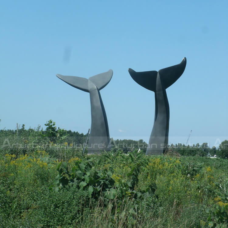 whale tail sculpture