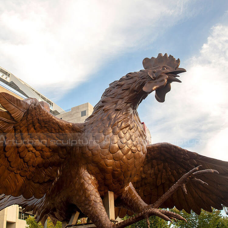 bronze gamecock statue