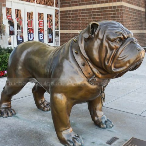 british bulldog statue