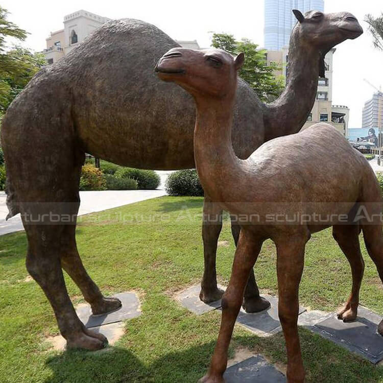 bronze camel sculpture