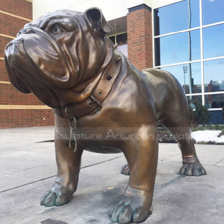 british bulldog statue