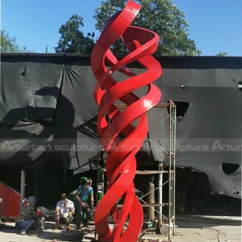 stainless steel outdoor sculpture