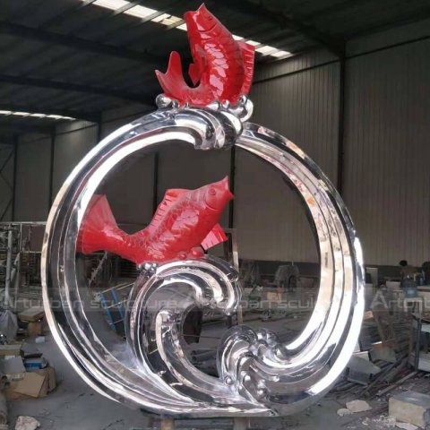 koi carp sculpture