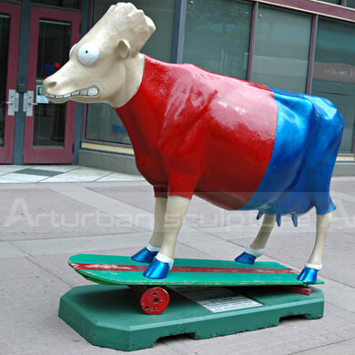 life size fiberglass cows