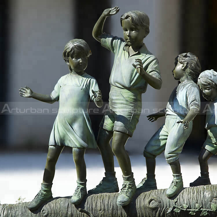 kids playing statue