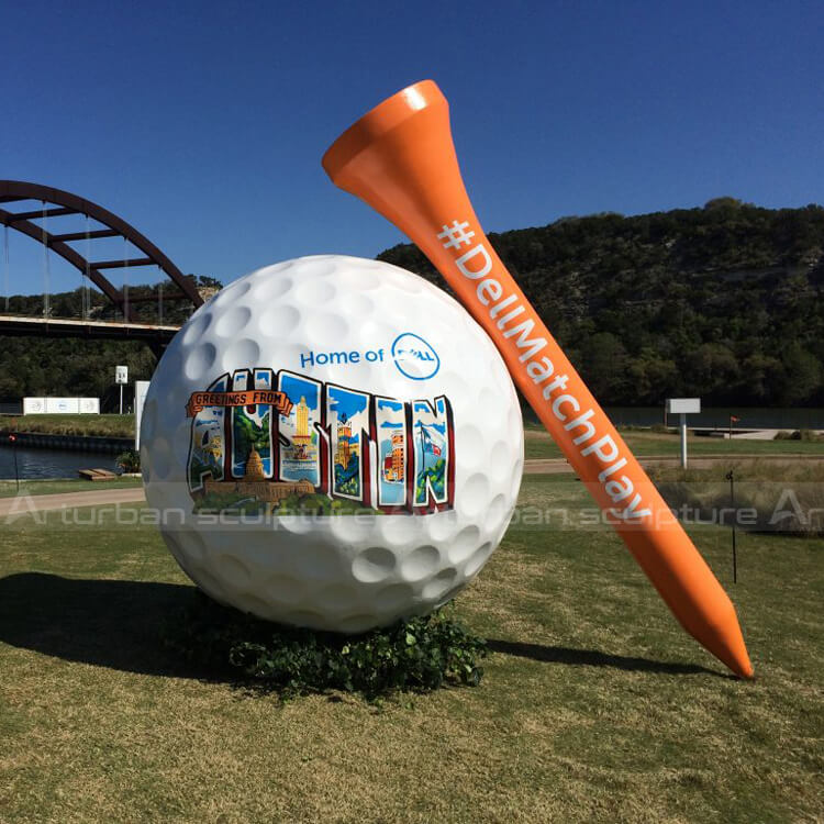 golf ball statue