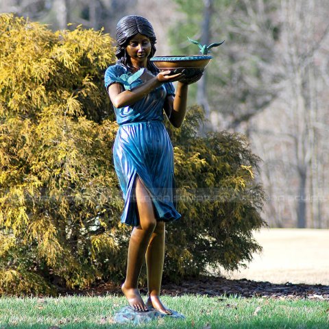 lady garden fountains