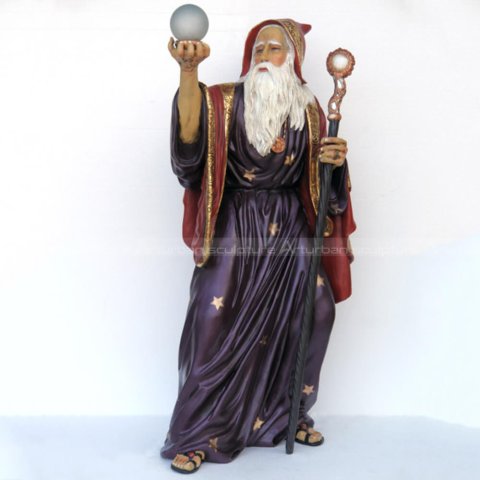 merlin wizard statue