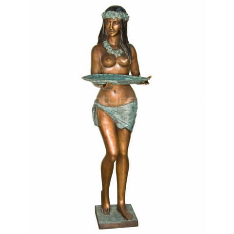 bronze female statues