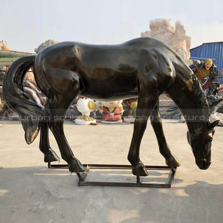 black stallion statue