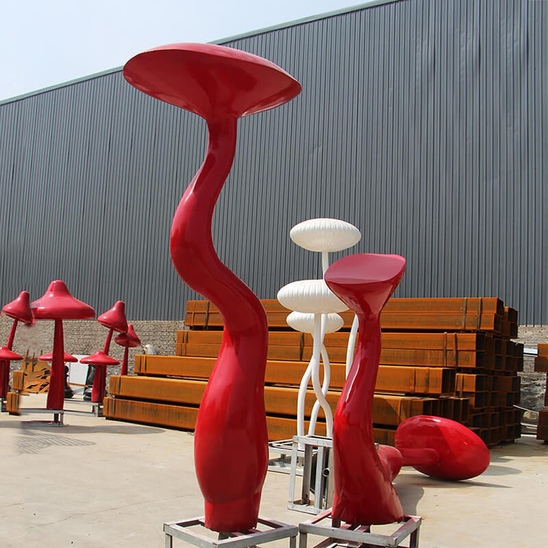 large mushroom statue