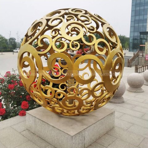 Metal Sphere Sculpture