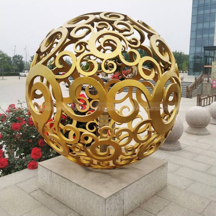 Metal Sphere Sculpture