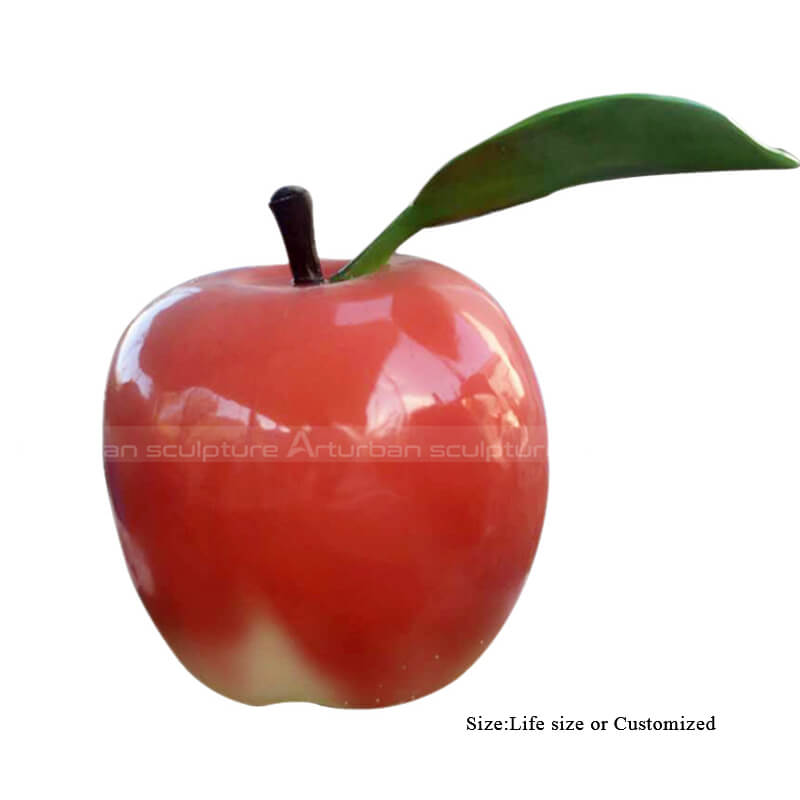 Red Apple Sculpture