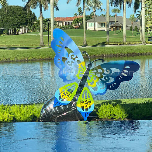 Large butterfly sculpture