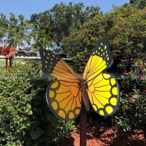 Metal Butterfly Sculpture