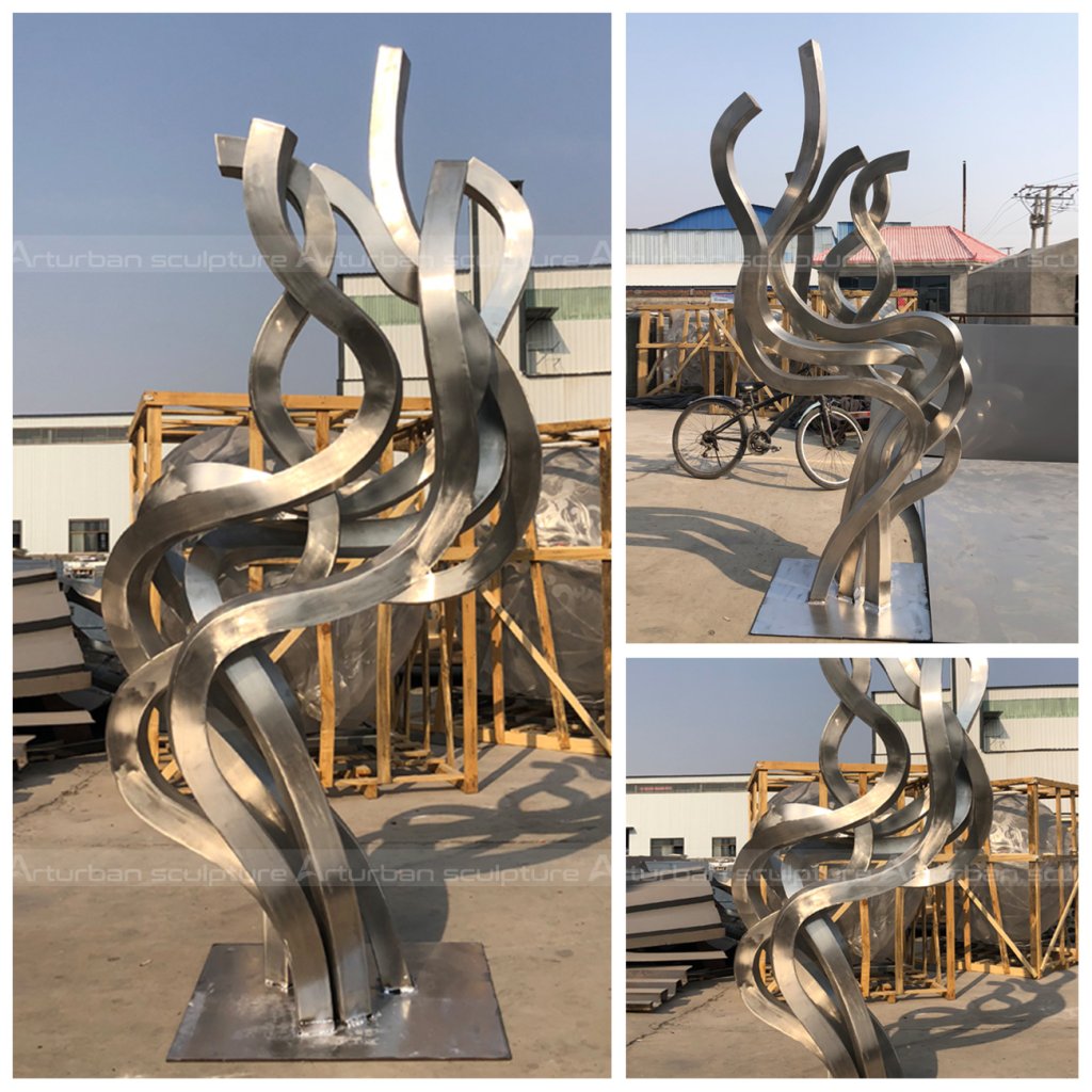 Tall Abstract Floor Sculptures