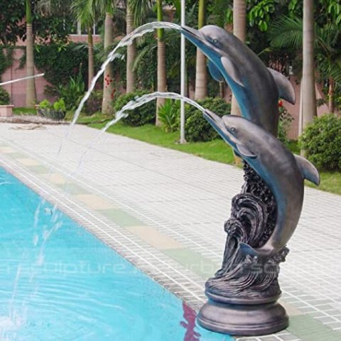 dolphin statue fountain