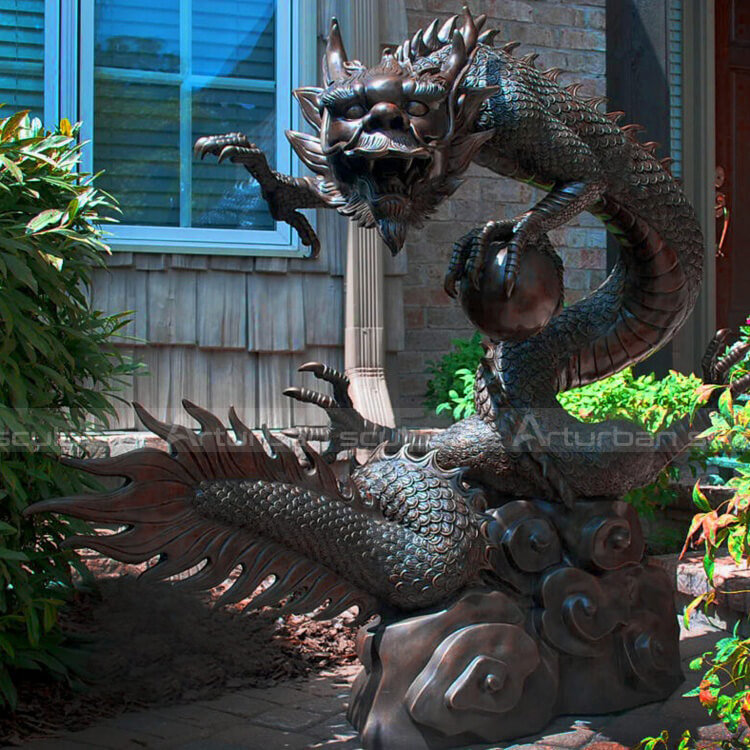 bronze dragon fountain