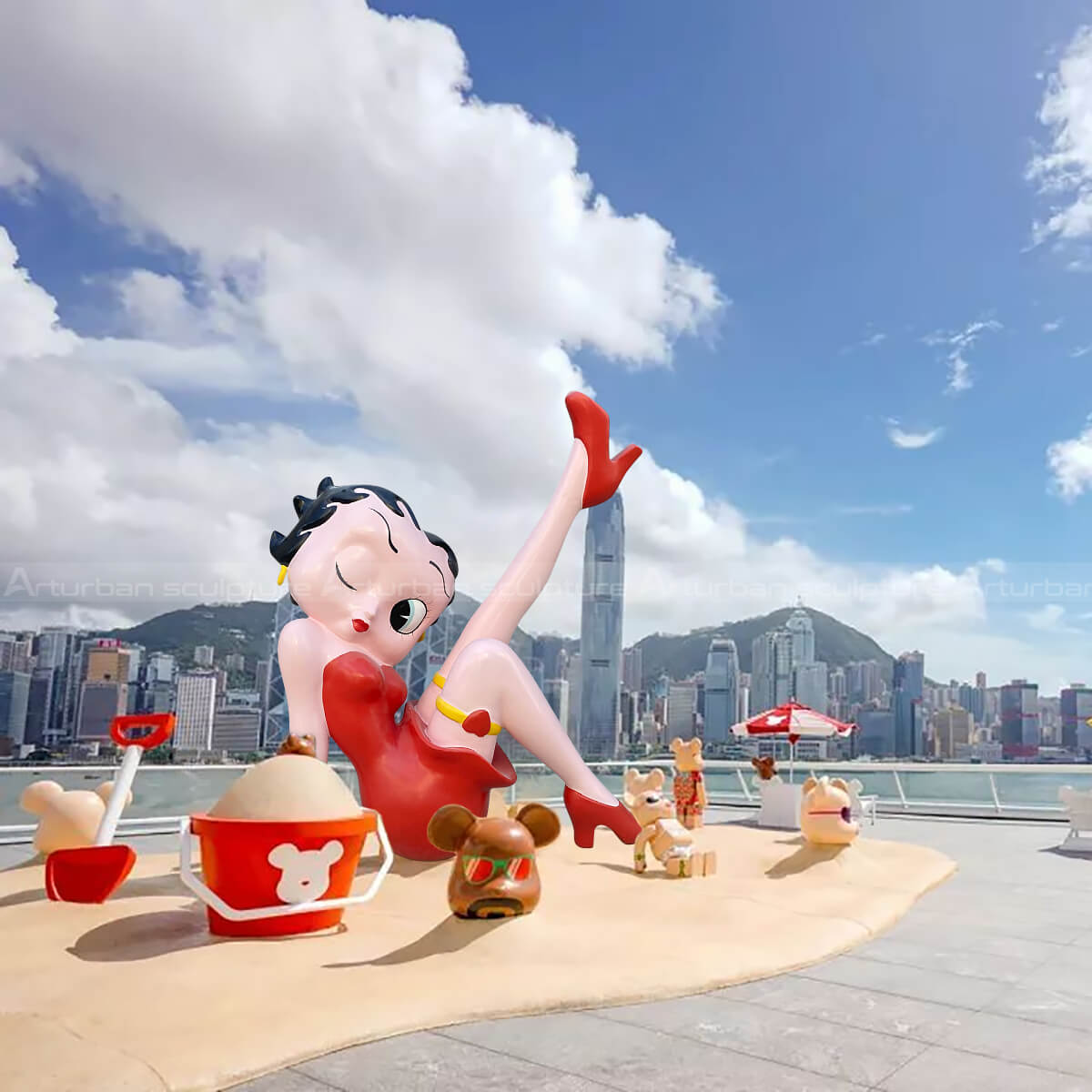 Statue résine » Betty Boop »Vintage - Décoration