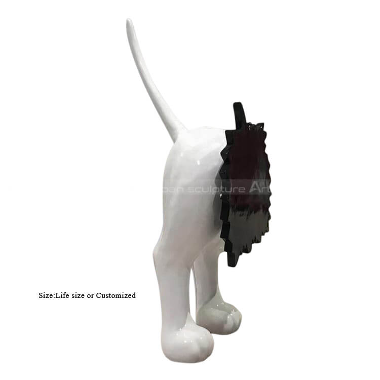 standing dog statue