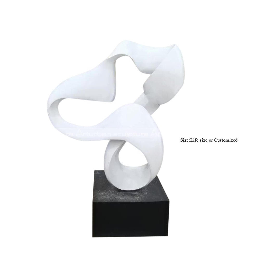 abstract white sculpture