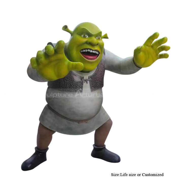 life size shrek statue