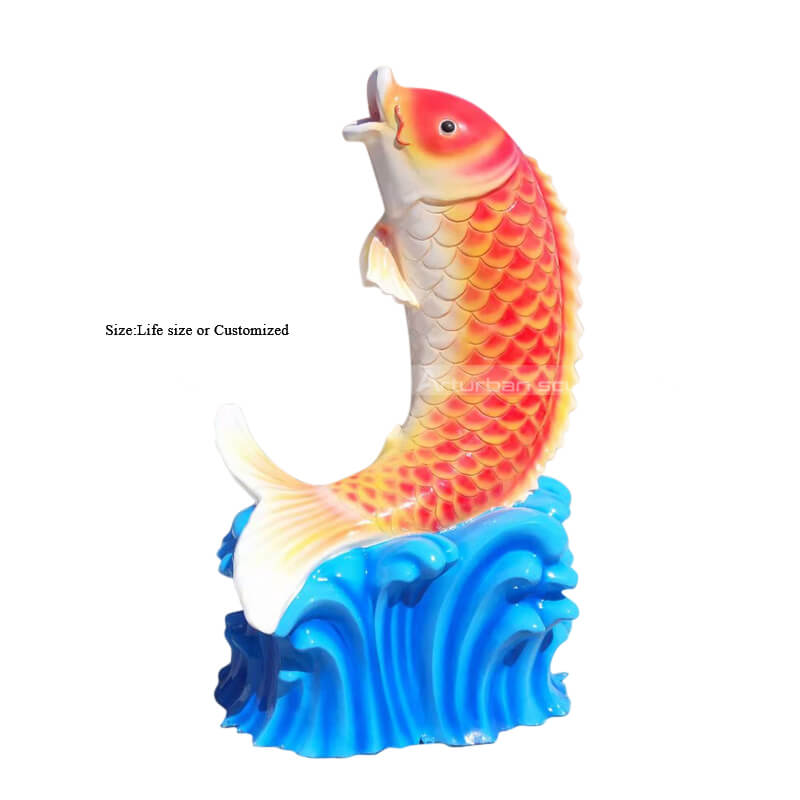 koi carp statue