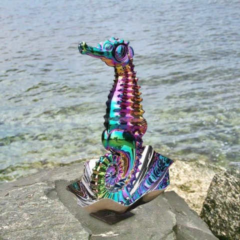 seahorse statue outdoor