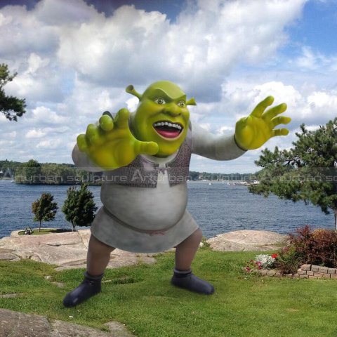 life size shrek statue