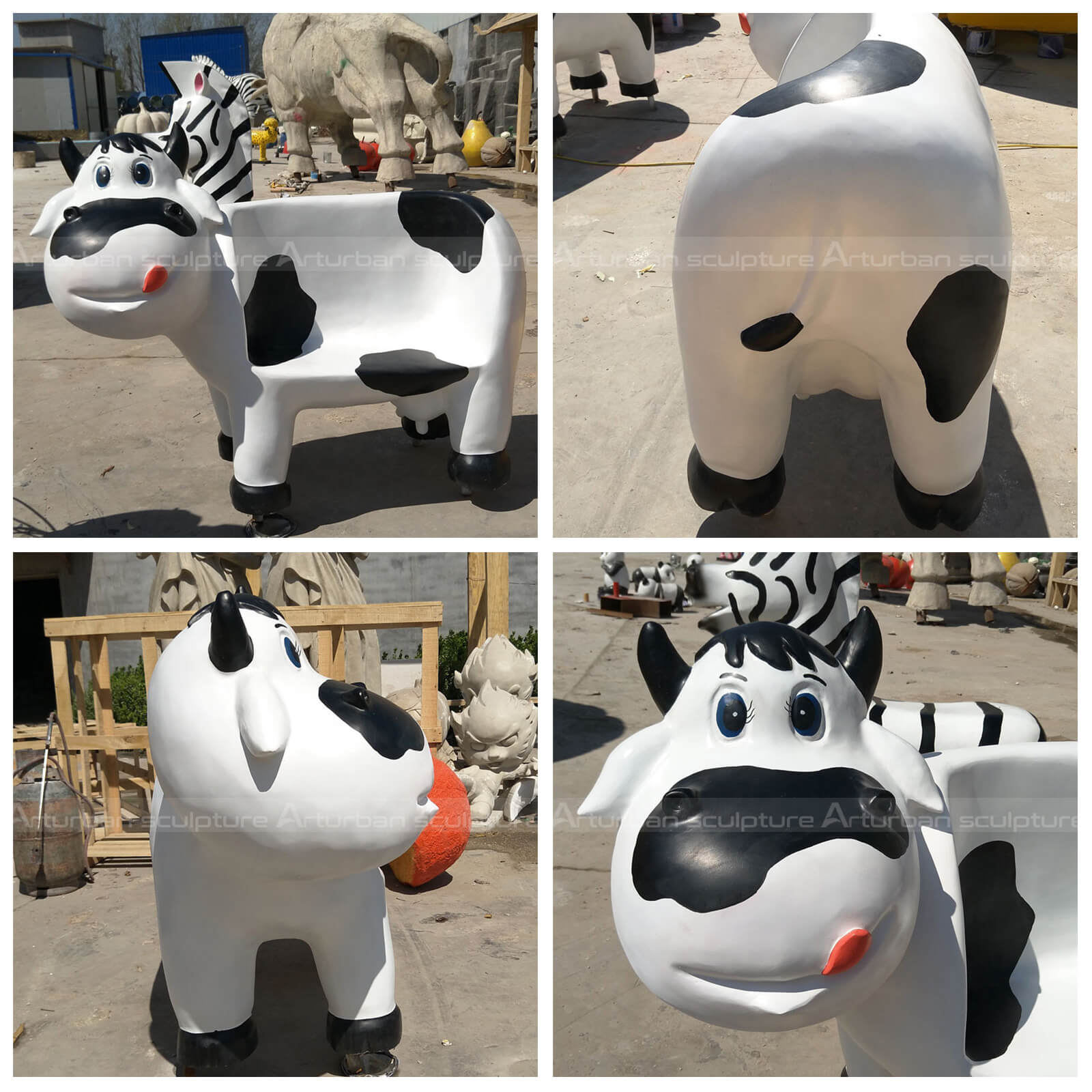 dairy cow statue