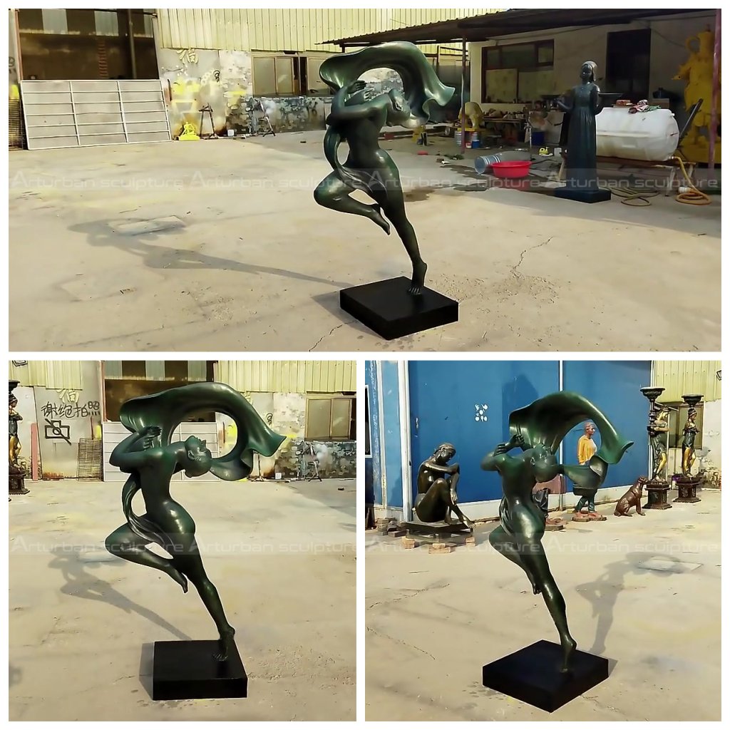 bronze dancer statue