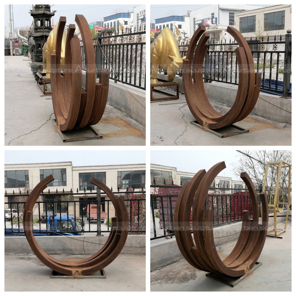 rusty metal sculptures