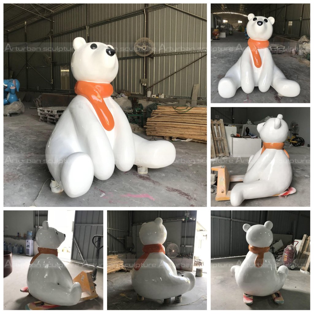 sitting bear statue