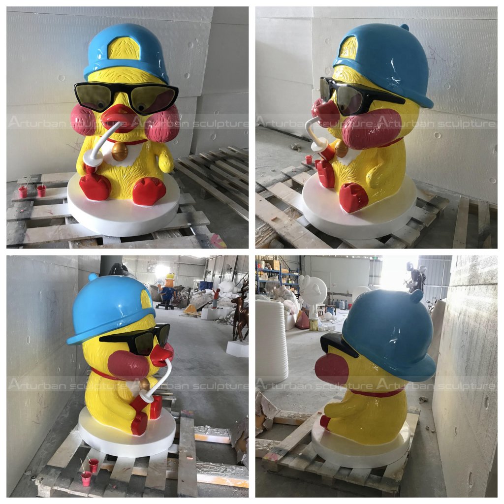 resin duck statue