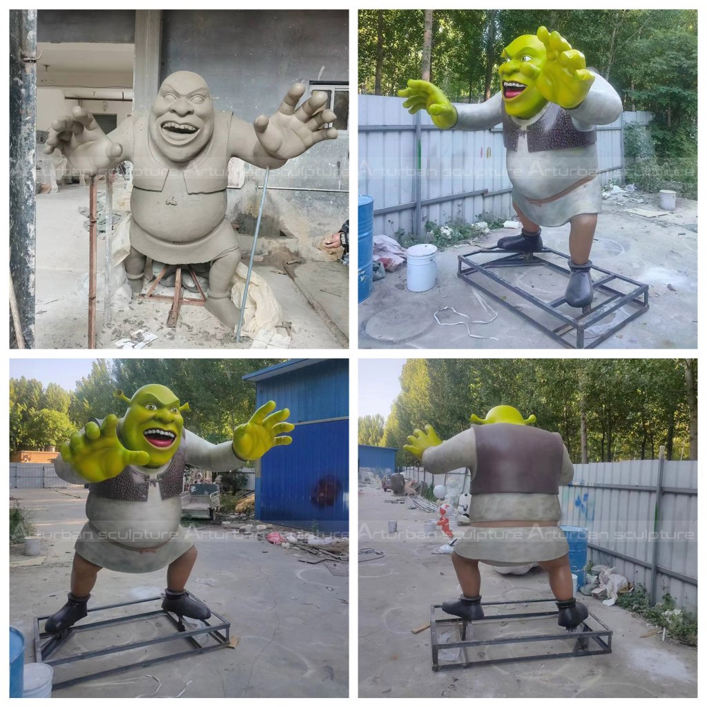 life size shrek statue