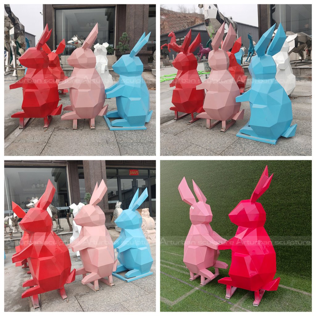 abstract rabbit sculpture