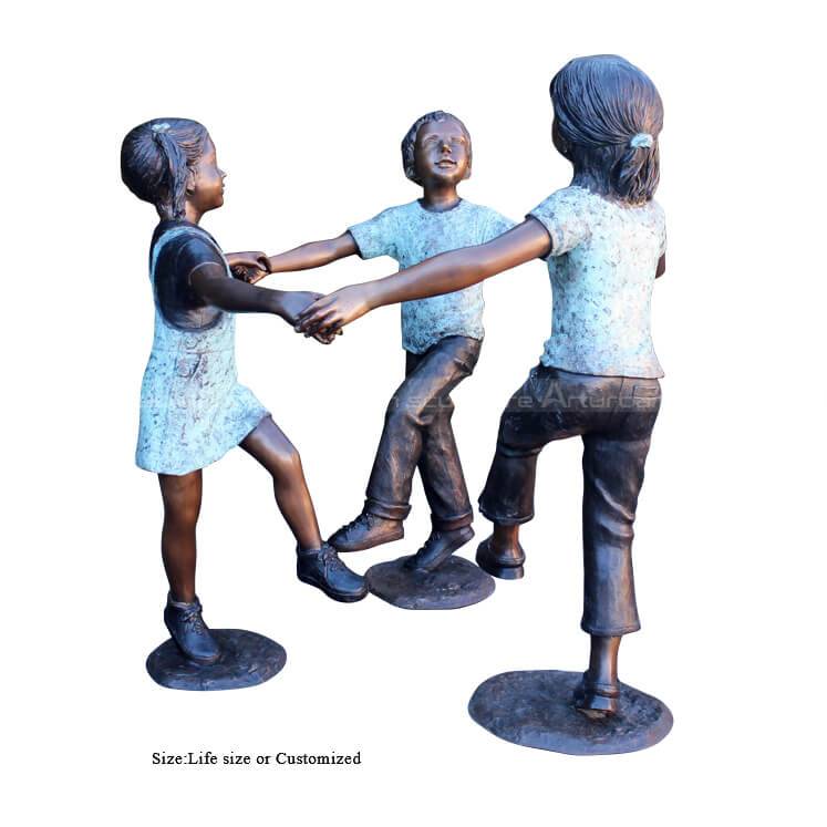 children playing statue