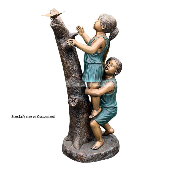 child garden sculpture