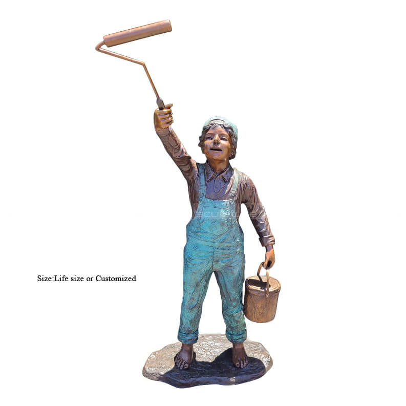 painter boy statue