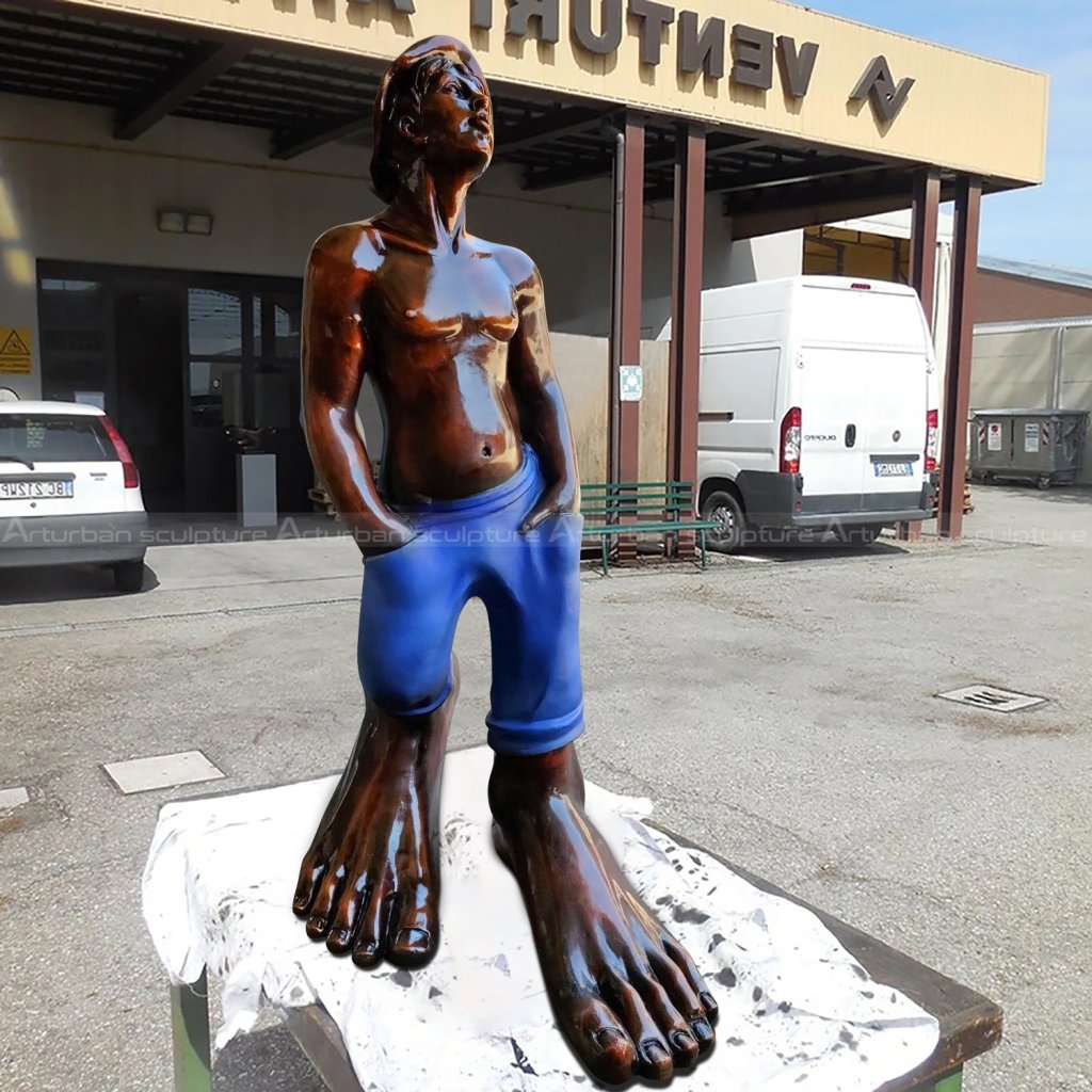 bronze boy statue for sale