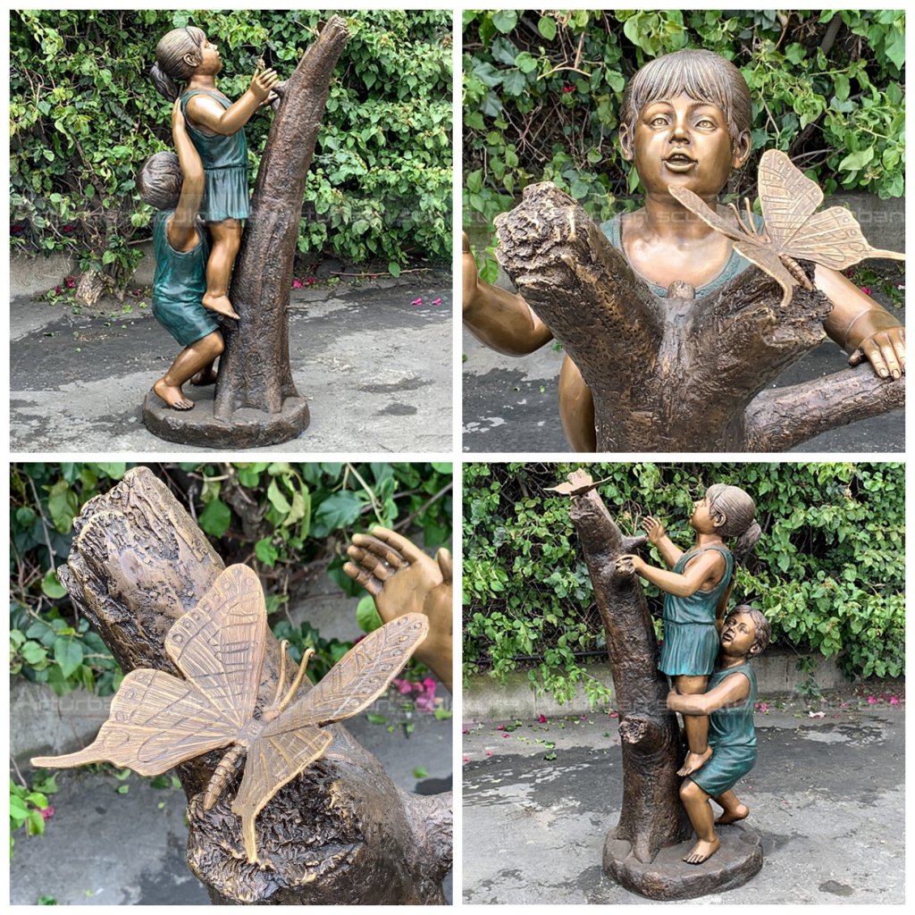 child garden sculpture