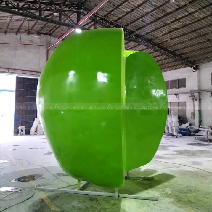 giant apple sculpture